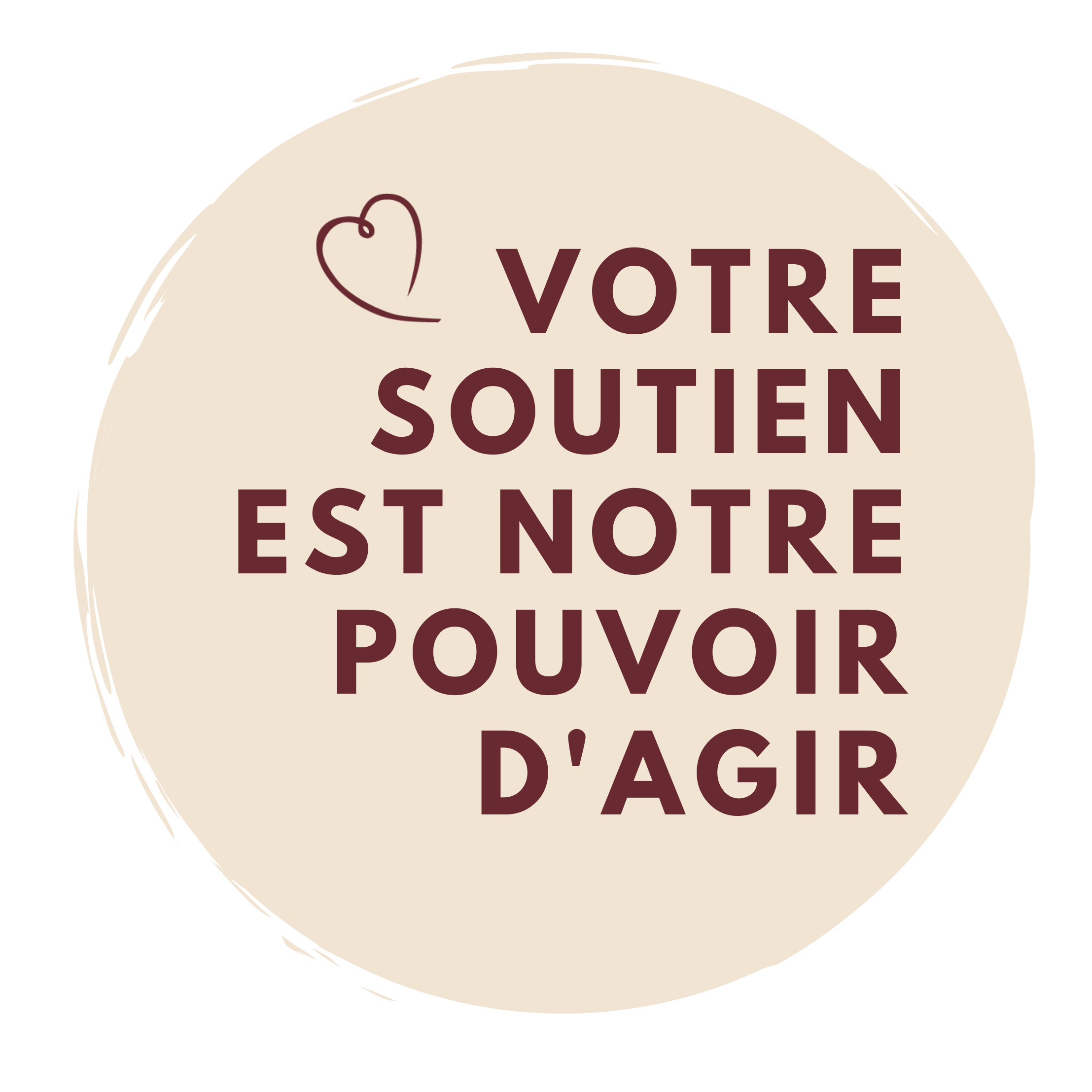 Votre soutien est notre pouvoir d'agir